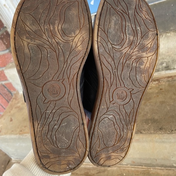 Born Black Leather Double Buckle Slide Sandals - Picture 8 of 8